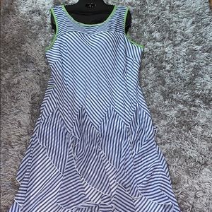 Signature by Robbie bee nautical midi dress